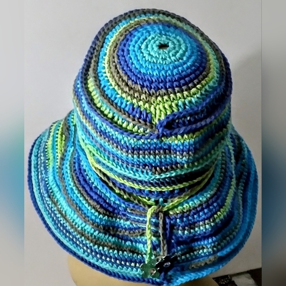 NWT Eco-friendly Cotton Retro Versatile Crochet Flapper Hat main image 9